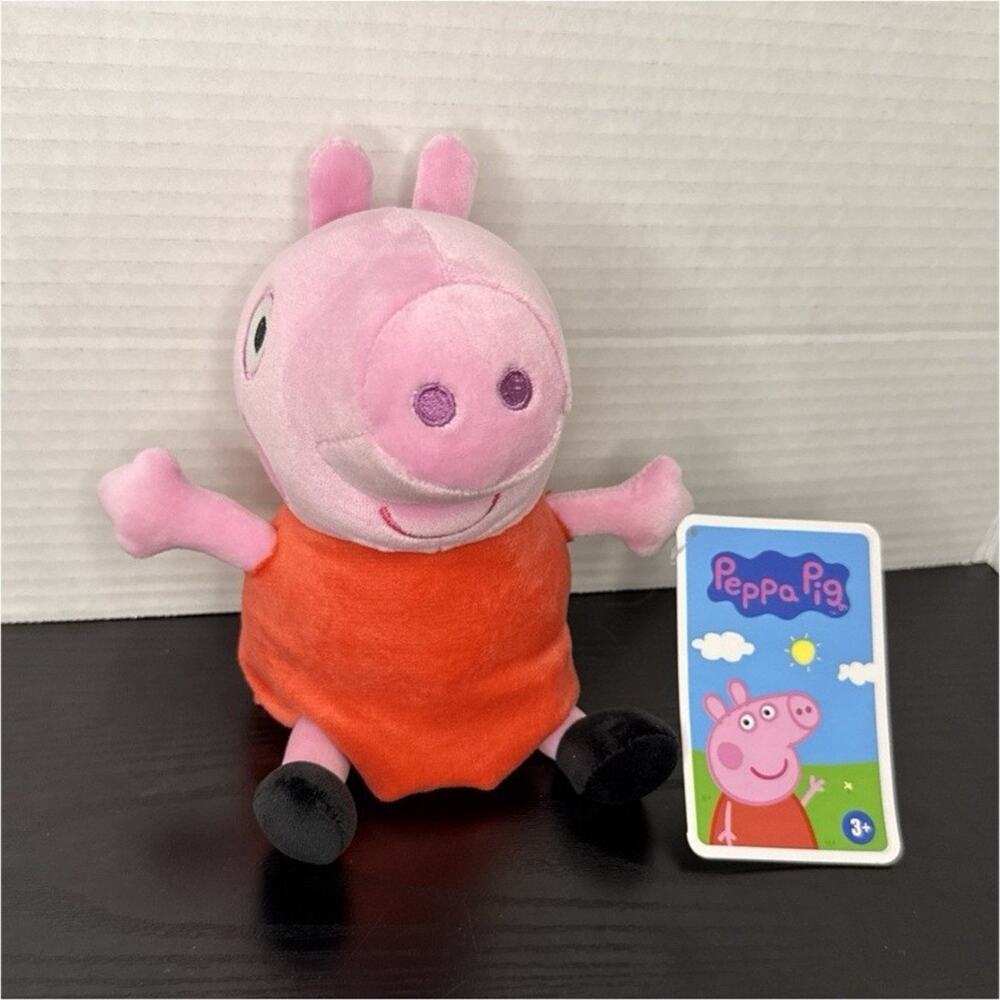 Peppa Pig Small Stuffed Plush Animal 2024 Washable Toy with Tag 10"